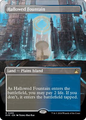 Hallowed Fountain (Borderless) card from Ravnica Remastered