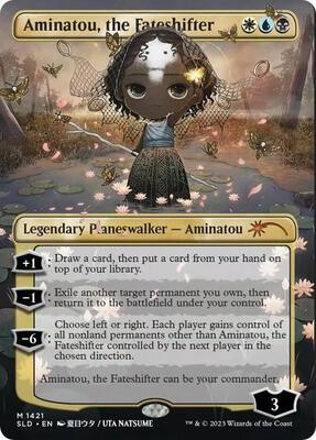 Aminatou, the Fateshifter (Rainbow Foil) card from Secret Lair Drop Series