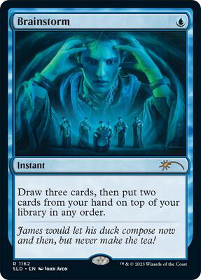 Brainstorm (1162) card from Secret Lair Drop Series