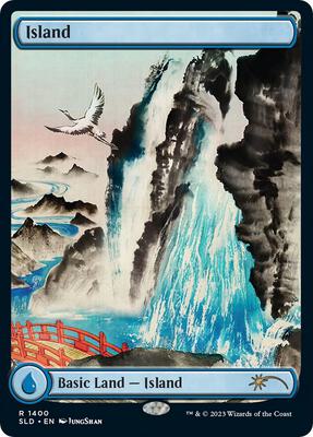 Island (1400) card from Secret Lair Drop Series