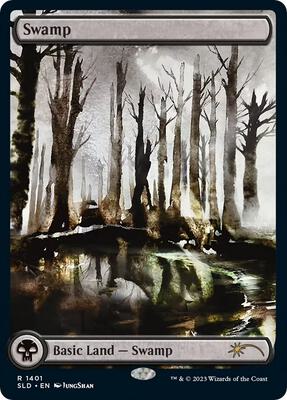 Swamp (1401) card from Secret Lair Drop Series