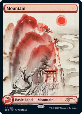Mountain (1402) card from Secret Lair Drop Series