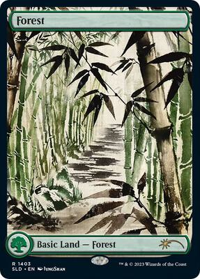 Forest (1403) card from Secret Lair Drop Series
