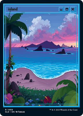 Island (1469) card from Secret Lair Drop Series