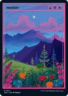 Mountain (1471) card from Secret Lair Drop Series