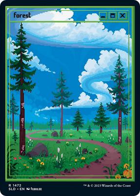 Forest (1472) card from Secret Lair Drop Series