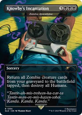 Knowby's Incantation - Zombie Apocalypse card from Secret Lair Drop Series