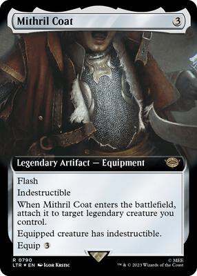 Mithril Coat (Extended Art) (Surge Foil) card from Universes Beyond: The Lord of the Rings: Tales of Middle-earth