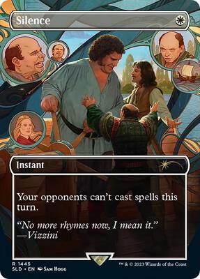 Silence (1445) card from Secret Lair Drop Series