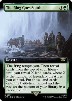 The Ring Goes South (Extended Art) (Surge Foil) card from Universes Beyond: The Lord of the Rings: Tales of Middle-earth