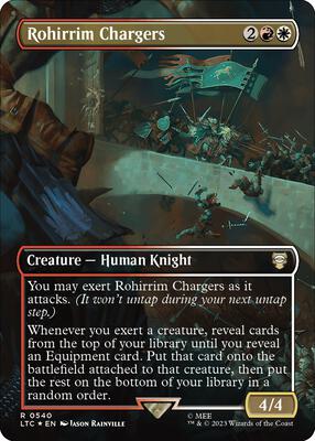 Rohirrim Chargers (Borderless) (Surge Foil) card from Commander: The Lord of the Rings: Tales of Middle-earth