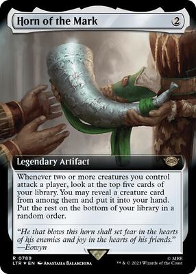 Horn of the Mark (Extended Art) (Surge Foil) card from Universes Beyond: The Lord of the Rings: Tales of Middle-earth