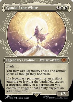Gandalf the White (Showcase) (Surge Foil) card from Universes Beyond: The Lord of the Rings: Tales of Middle-earth