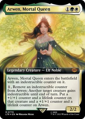 Arwen, Mortal Queen (Extended Art) (Surge Foil) card from Universes Beyond: The Lord of the Rings: Tales of Middle-earth