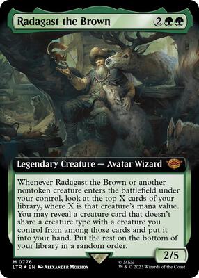 Radagast the Brown (Extended Art) (Surge Foil) card from Universes Beyond: The Lord of the Rings: Tales of Middle-earth