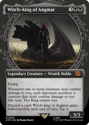 Witch-king of Angmar (Showcase) (Surge Foil) card from Universes Beyond: The Lord of the Rings: Tales of Middle-earth