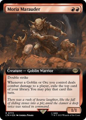 Moria Marauder (Extended Art) (Surge Foil) card from Universes Beyond: The Lord of the Rings: Tales of Middle-earth