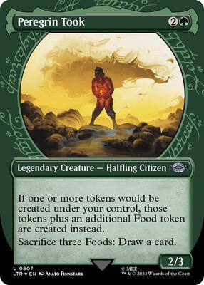 Peregrin Took (Showcase) (Surge Foil) card from Universes Beyond: The Lord of the Rings: Tales of Middle-earth