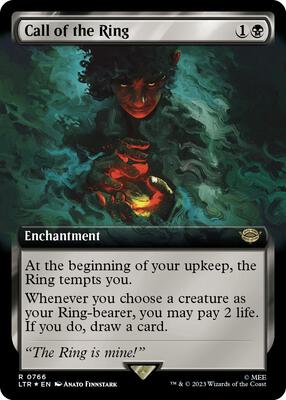 Call of the Ring (Extended Art) (Surge Foil) card from Universes Beyond: The Lord of the Rings: Tales of Middle-earth