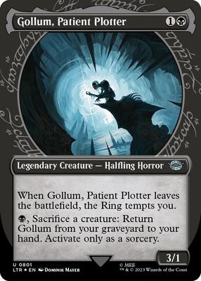 Gollum, Patient Plotter (Showcase) (Surge Foil) card from Universes Beyond: The Lord of the Rings: Tales of Middle-earth