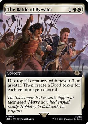 The Battle of Bywater (Extended Art) (Surge Foil) card from Universes Beyond: The Lord of the Rings: Tales of Middle-earth