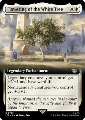 Flowering of the White Tree (Extended Art) (Surge Foil) card from Universes Beyond: The Lord of the Rings: Tales of Middle-earth