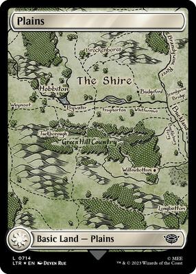 Plains (0714) (Surge Foil) card from Universes Beyond: The Lord of the Rings: Tales of Middle-earth