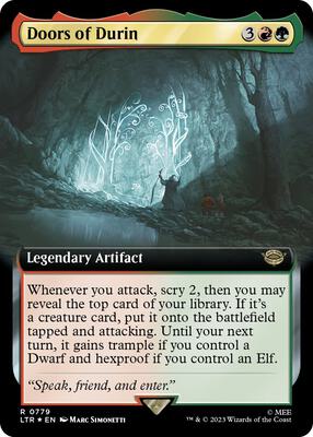 Doors of Durin (Extended Art) (Surge Foil) card from Universes Beyond: The Lord of the Rings: Tales of Middle-earth