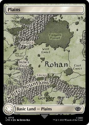 Plains (0713) (Surge Foil) card from Universes Beyond: The Lord of the Rings: Tales of Middle-earth