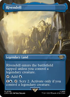 Rivendell (Borderless) (Surge Foil) card from Universes Beyond: The Lord of the Rings: Tales of Middle-earth