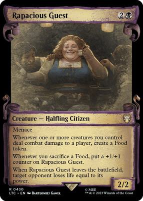 Rapacious Guest (Showcase Scrolls) card from Commander: The Lord of the Rings: Tales of Middle-earth