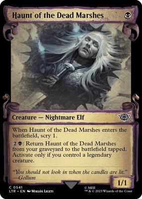 Haunt of the Dead Marshes (Showcase Scrolls) card from Universes Beyond: The Lord of the Rings: Tales of Middle-earth