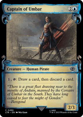 Captain of Umbar (Showcase Scrolls) card from Universes Beyond: The Lord of the Rings: Tales of Middle-earth