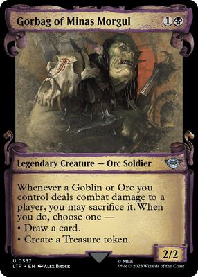 Gorbag of Minas Morgul (Showcase Scrolls) card from Universes Beyond: The Lord of the Rings: Tales of Middle-earth