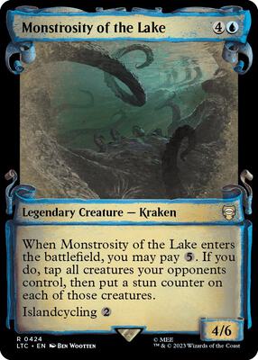 Monstrosity of the Lake (Showcase Scrolls) card from Commander: The Lord of the Rings: Tales of Middle-earth