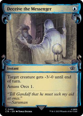 Deceive the Messenger (Showcase Scrolls) card from Universes Beyond: The Lord of the Rings: Tales of Middle-earth