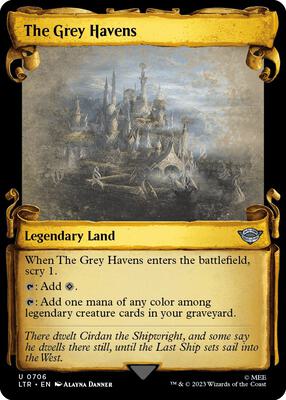 The Grey Havens (Showcase Scrolls) card from Universes Beyond: The Lord of the Rings: Tales of Middle-earth
