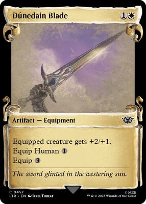 Dunedain Blade (Showcase Scrolls) card from Universes Beyond: The Lord of the Rings: Tales of Middle-earth