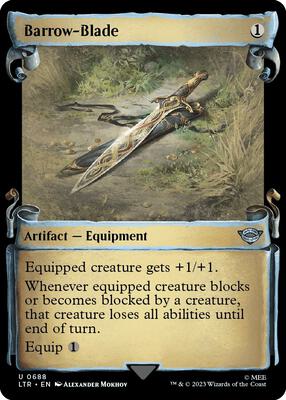 Barrow-Blade (Showcase Scrolls) card from Universes Beyond: The Lord of the Rings: Tales of Middle-earth