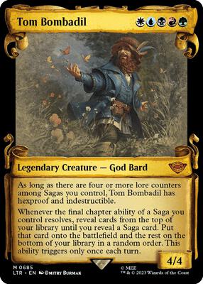Tom Bombadil (Showcase Scrolls) card from Universes Beyond: The Lord of the Rings: Tales of Middle-earth