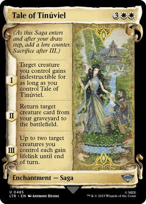 Tale of Tinuviel (Showcase Scrolls) card from Universes Beyond: The Lord of the Rings: Tales of Middle-earth