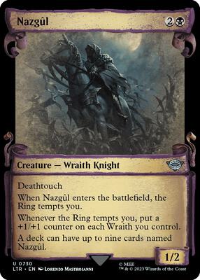 Nazgul (0730) (Showcase Scrolls) card from Universes Beyond: The Lord of the Rings: Tales of Middle-earth