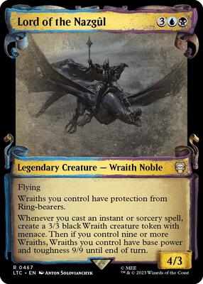 Lord of the Nazgul (Showcase Scrolls) card from Commander: The Lord of the Rings: Tales of Middle-earth