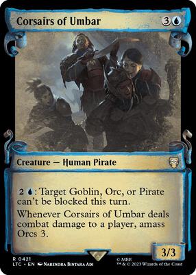 Corsairs of Umbar (Showcase Scrolls) card from Commander: The Lord of the Rings: Tales of Middle-earth