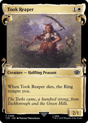 Took Reaper (Showcase Scrolls) card from Universes Beyond: The Lord of the Rings: Tales of Middle-earth