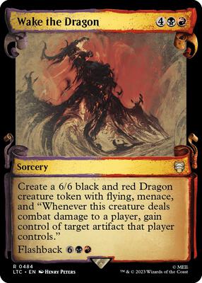 Wake the Dragon (Showcase Scrolls) card from Commander: The Lord of the Rings: Tales of Middle-earth