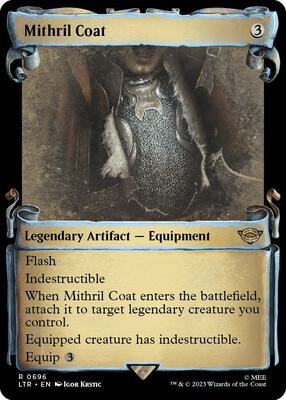 Mithril Coat (Showcase Scrolls) card from Universes Beyond: The Lord of the Rings: Tales of Middle-earth