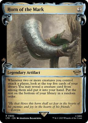 Horn of the Mark (Showcase Scrolls) card from Universes Beyond: The Lord of the Rings: Tales of Middle-earth