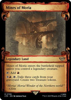 Mines of Moria (Showcase Scrolls) card from Universes Beyond: The Lord of the Rings: Tales of Middle-earth