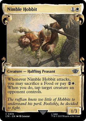 Nimble Hobbit (Showcase Scrolls) card from Universes Beyond: The Lord of the Rings: Tales of Middle-earth